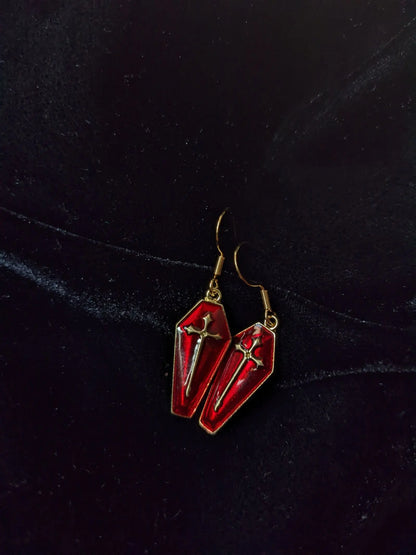 Boucles d'oreilles gothiques - Aurore Lune 