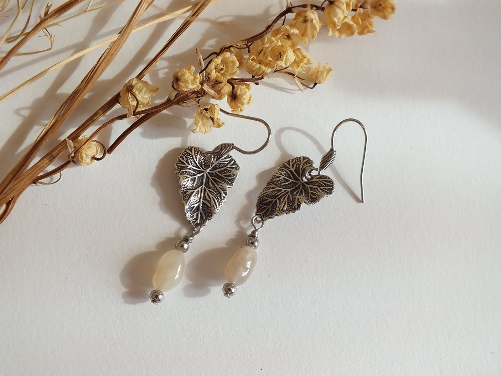 Boucles d'oreilles pierres de lune - Aurore Lune 