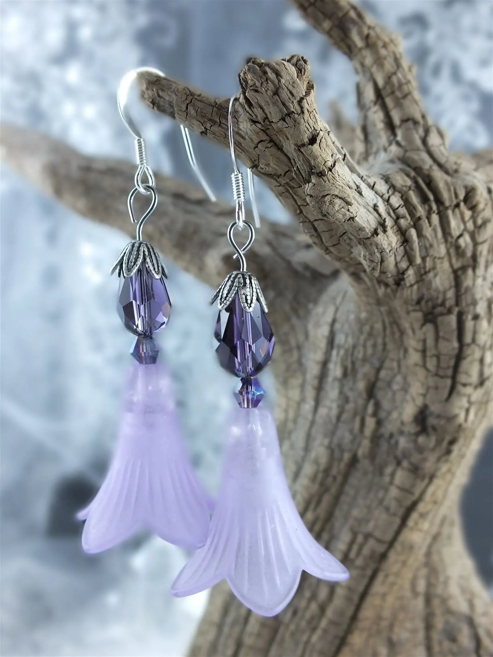 Boucles d'oreilles printanières - Aurore Lune 