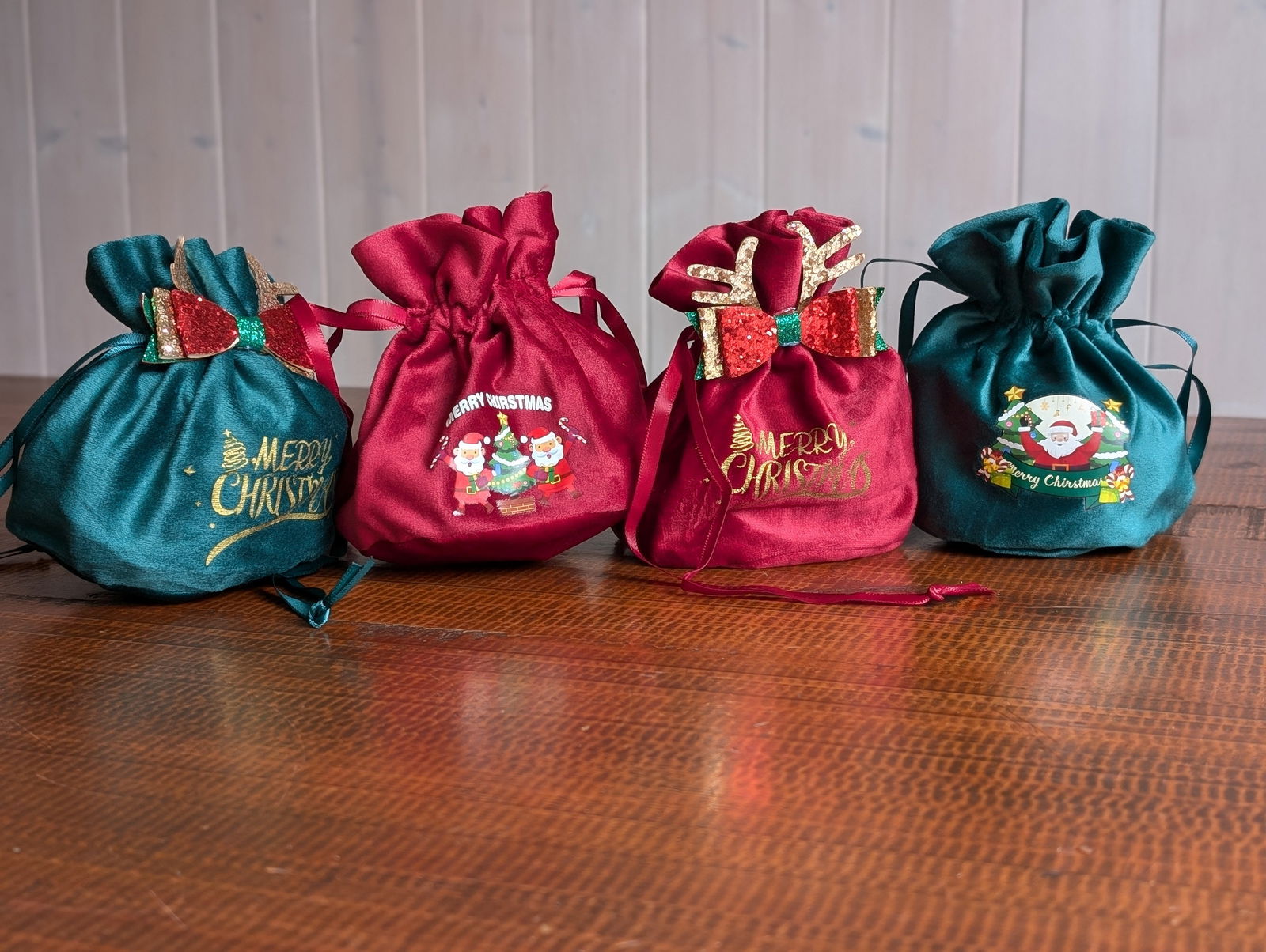 Bourse cadeau de Noël en velours AU CHOIX - Aurore Lune 