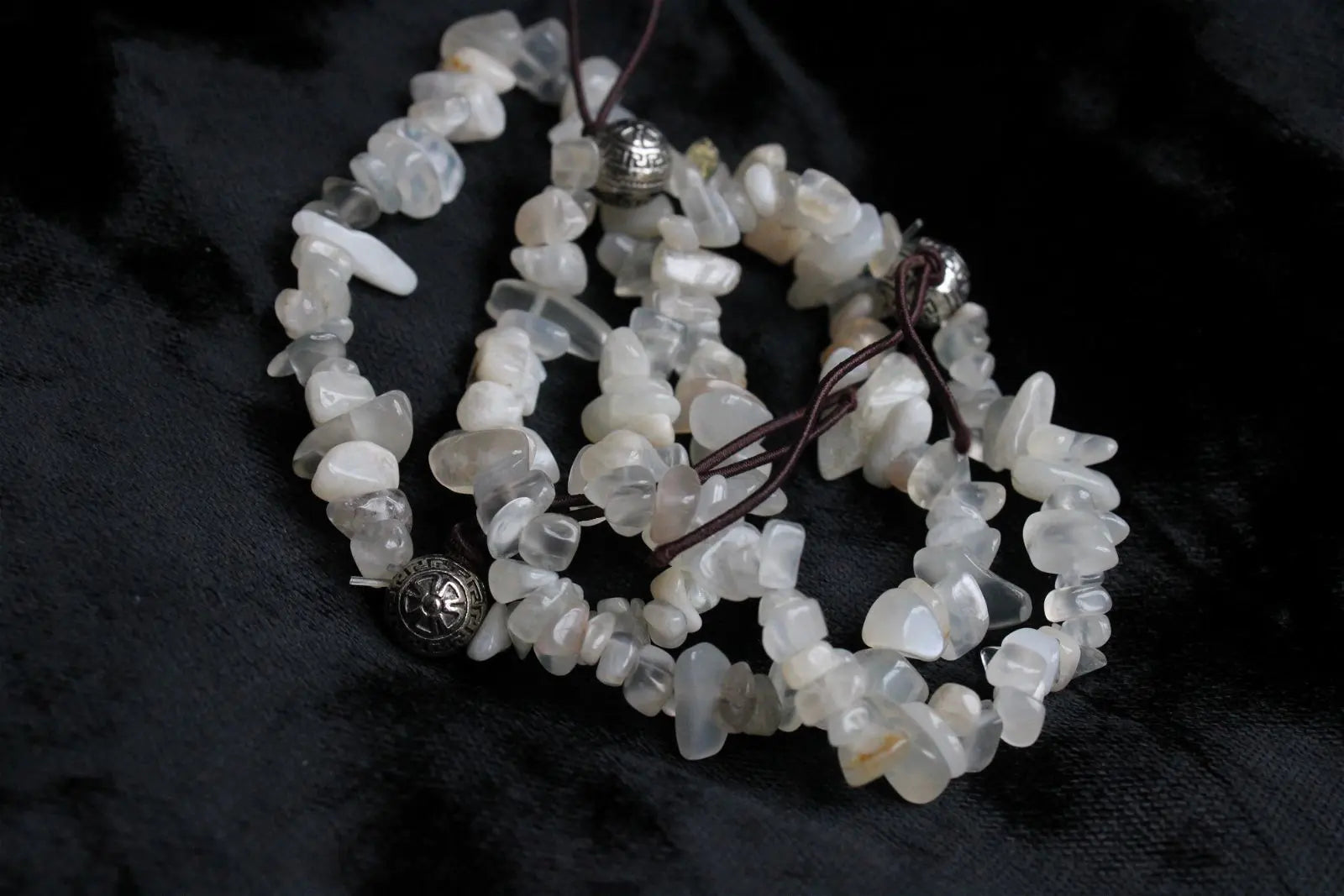 Bracelet en pierre de lune 16 cm - Aurore Lune 