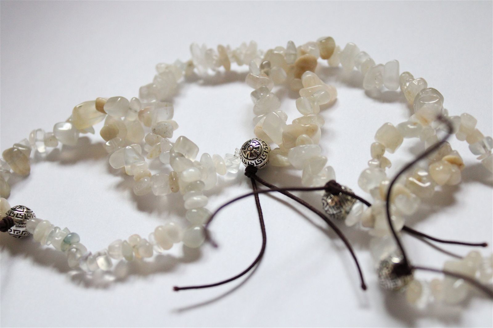 Bracelet en pierre de lune poignet fin ou moyen - Aurore Lune 