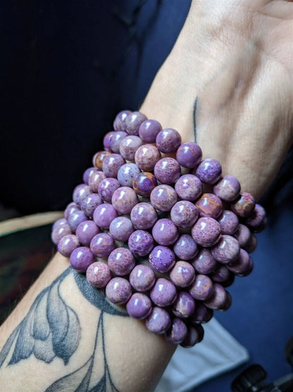 Bracelet phosphosidérite pour poignet fin à moyen - Aurore Lune 