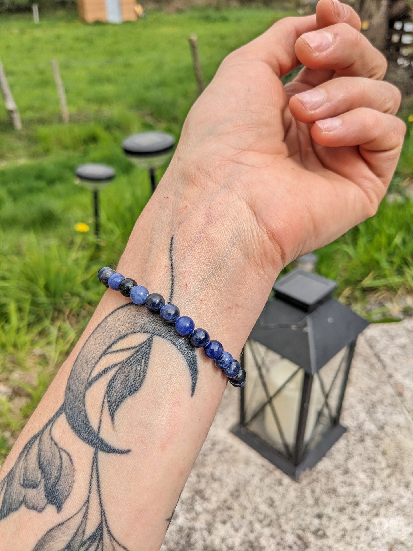 Bracelet sodalite poignet fin - Aurore Lune 