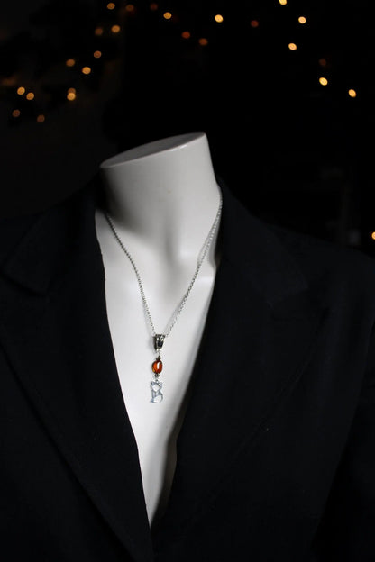 COLLECTION RENARDS - collier ambre - Aurore Lune 