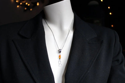 COLLECTION RENARDS Collier cornalines - Aurore Lune 
