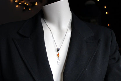 COLLECTION RENARDS Collier cornalines - Aurore Lune 