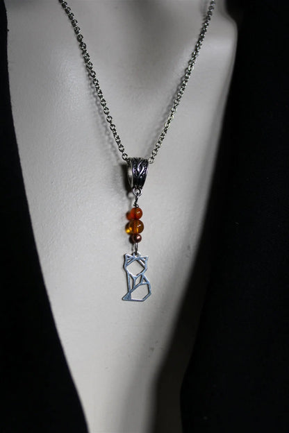 COLLECTION RENARDS Collier cornalines - Aurore Lune 