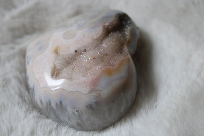 Coeur en agate - Brésil qualité + - Aurore Lune 