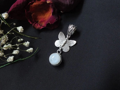 Collection papillon labradorite blanche - Aurore Lune 