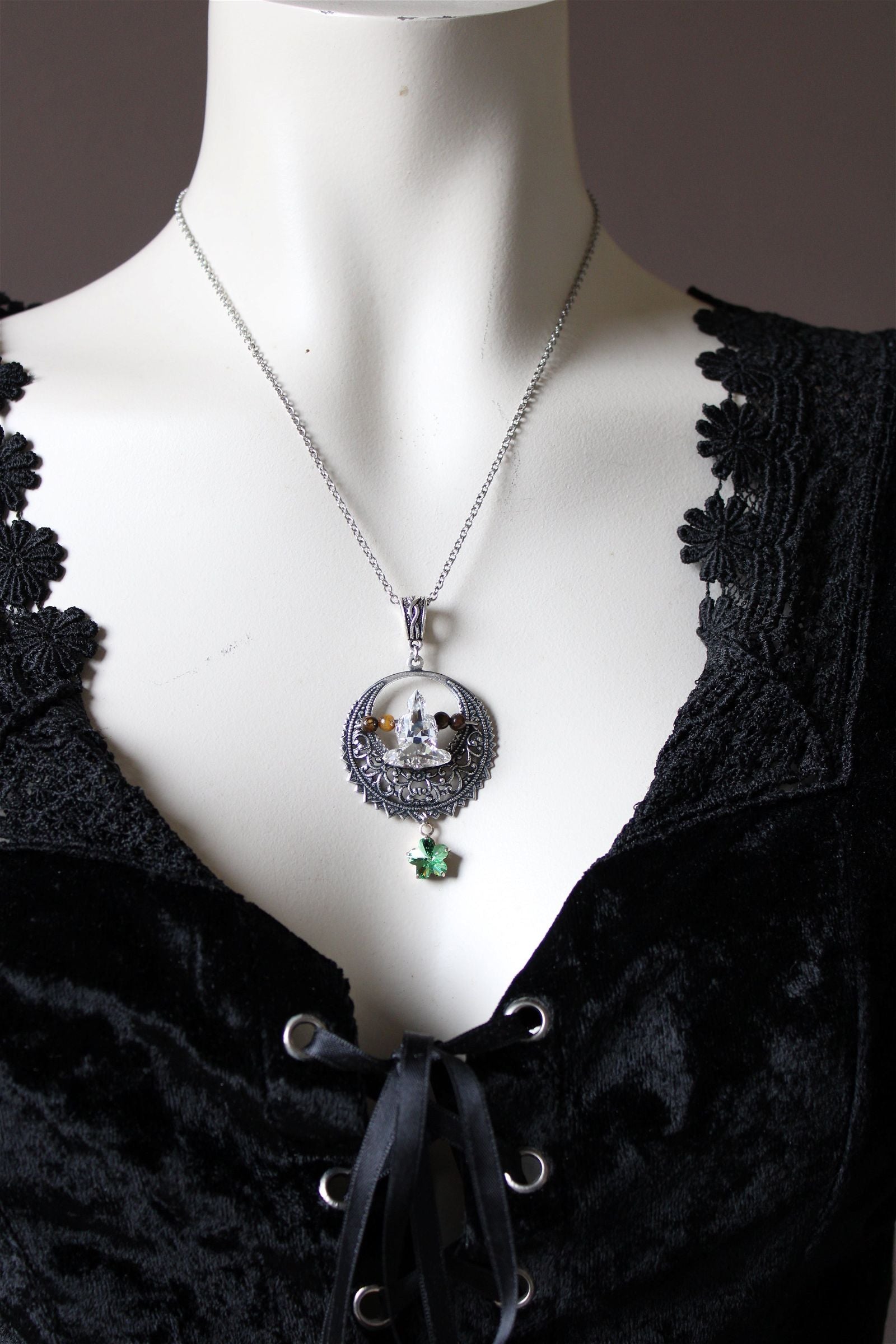 Collier SWAROVSKI Bouddha - Aurore Lune 