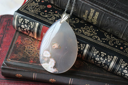 Collier avec agate - Aurore Lune 
