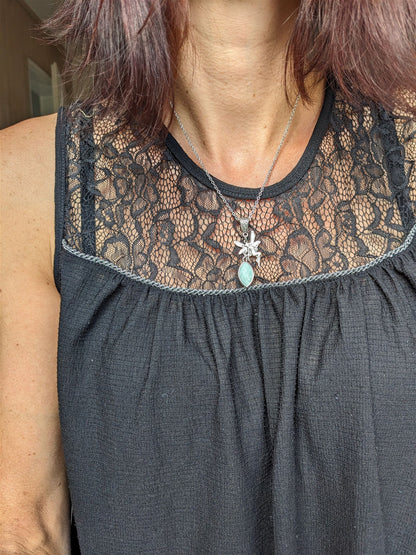 Collier avec amazonite "mon âme soeur" - Aurore Lune 