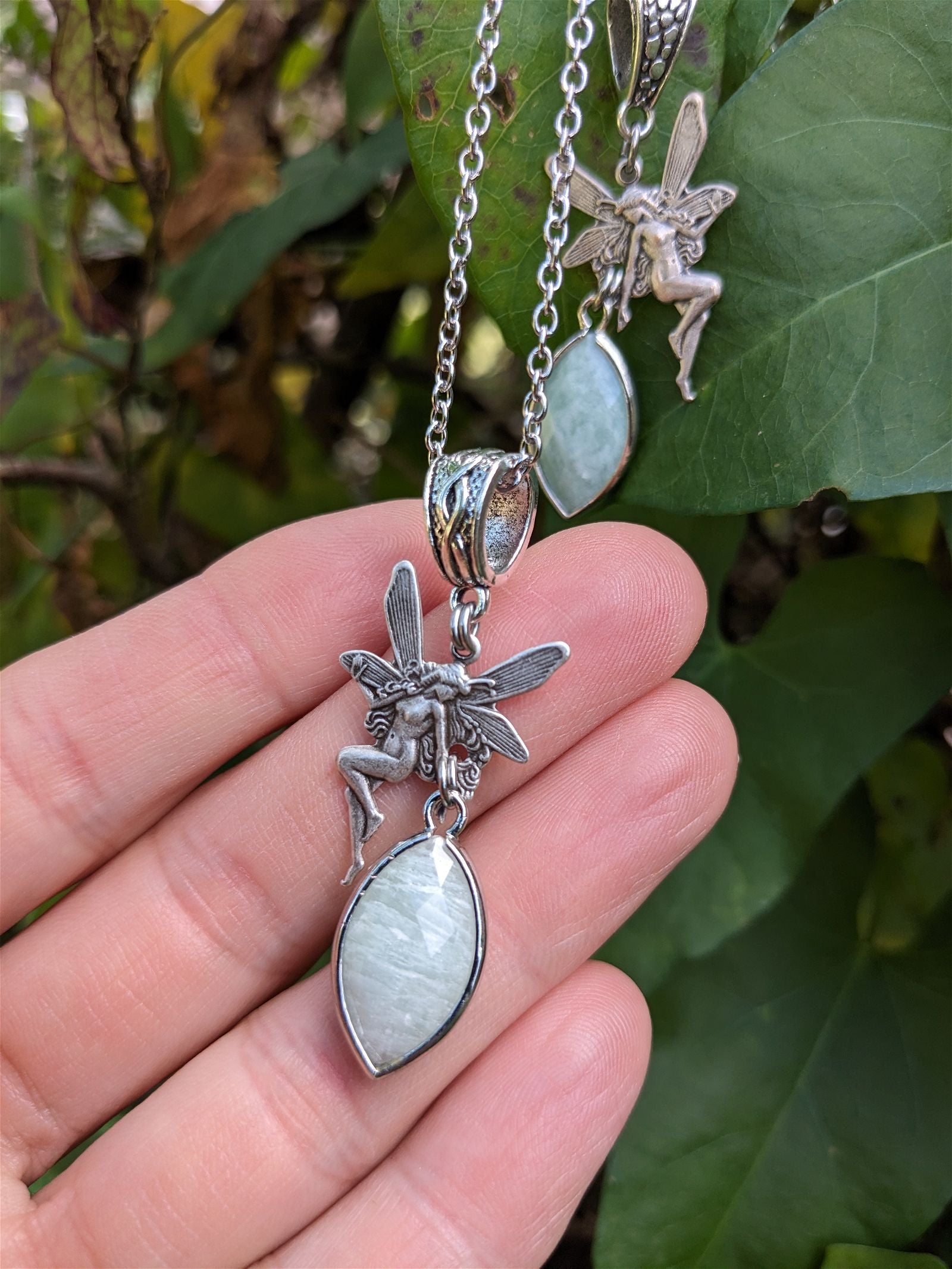 Collier avec amazonite "mon âme soeur" - Aurore Lune 