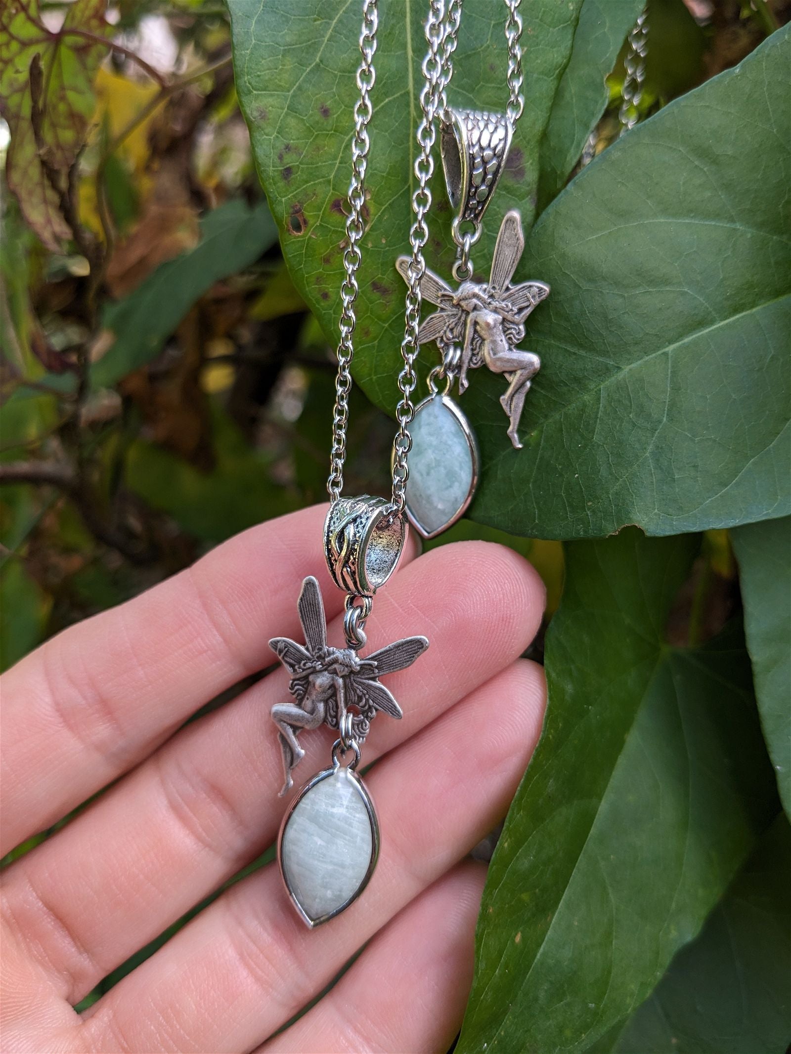 Collier avec amazonite "mon âme soeur" - Aurore Lune 