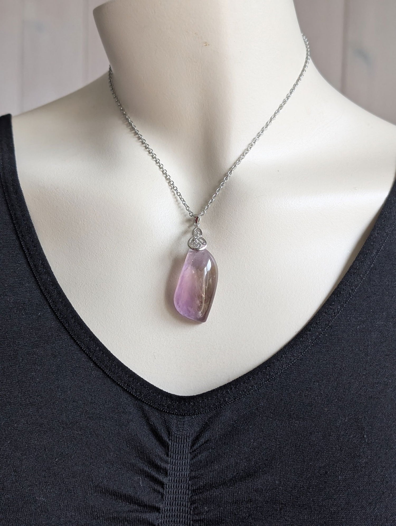 Collier avec amétrine - Aurore Lune 