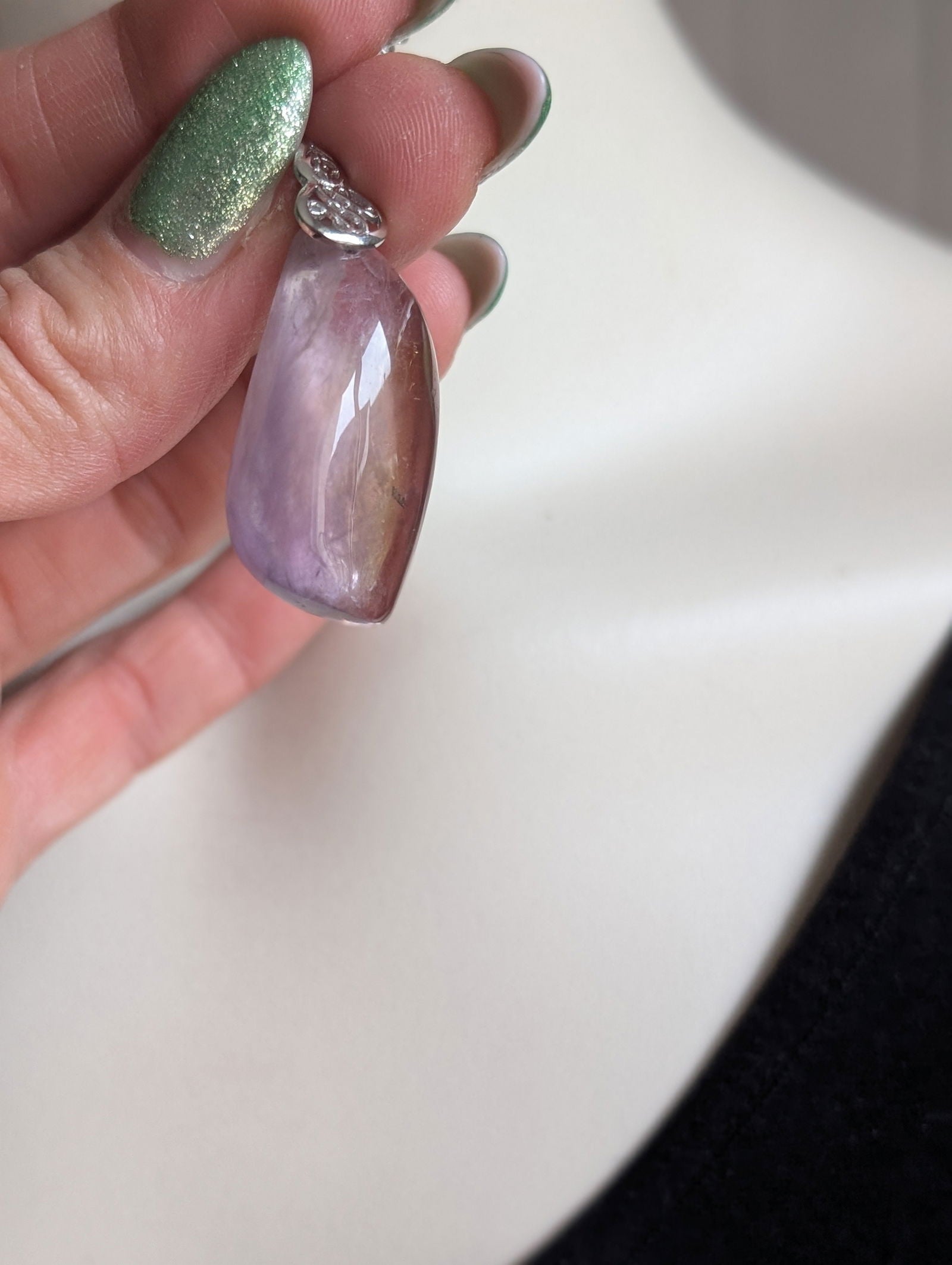 Collier avec amétrine - Aurore Lune 