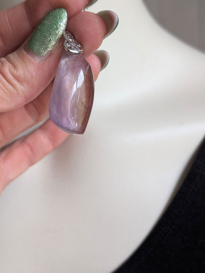 Collier avec amétrine - Aurore Lune 