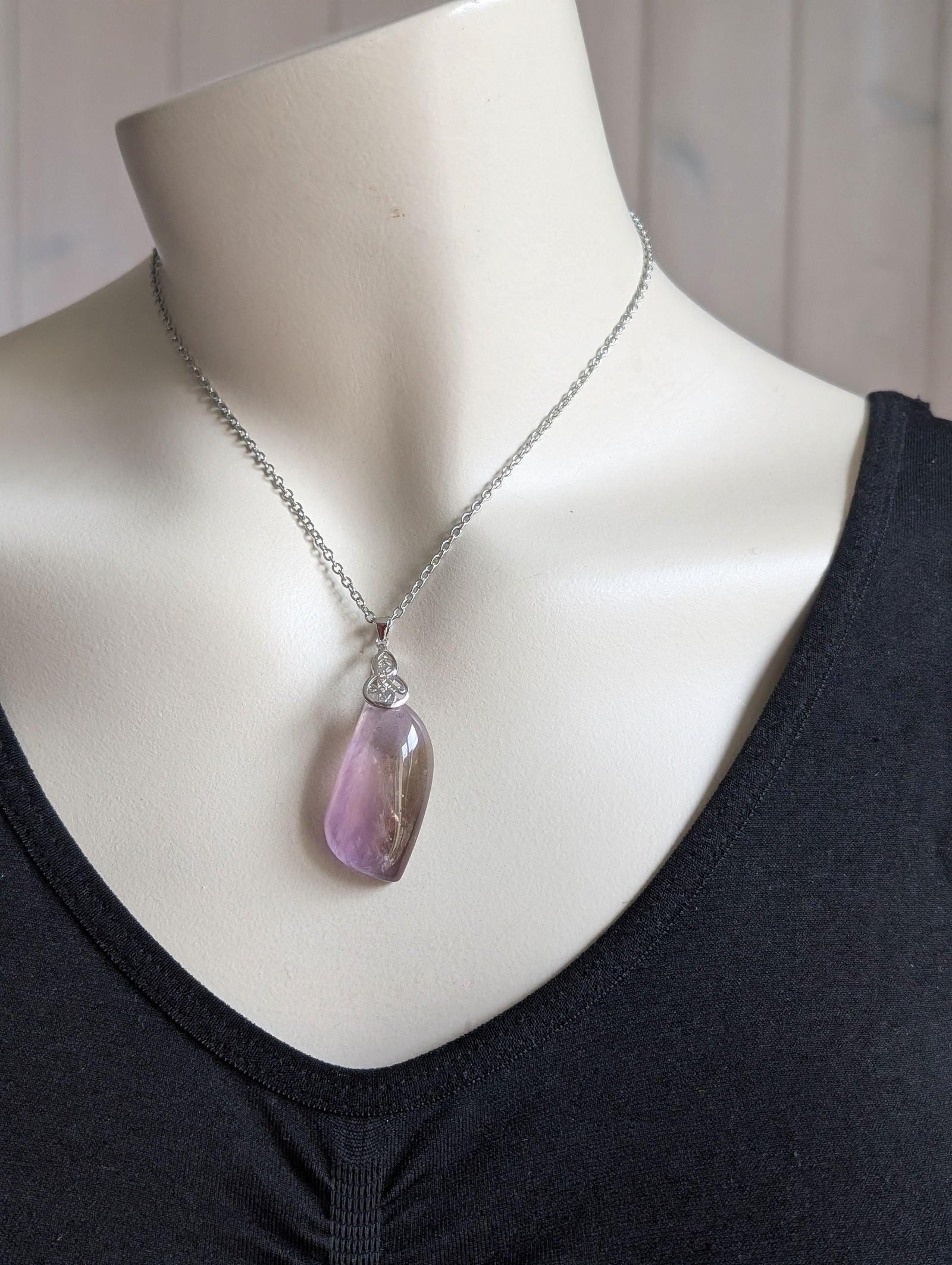 Collier avec amétrine - Aurore Lune 