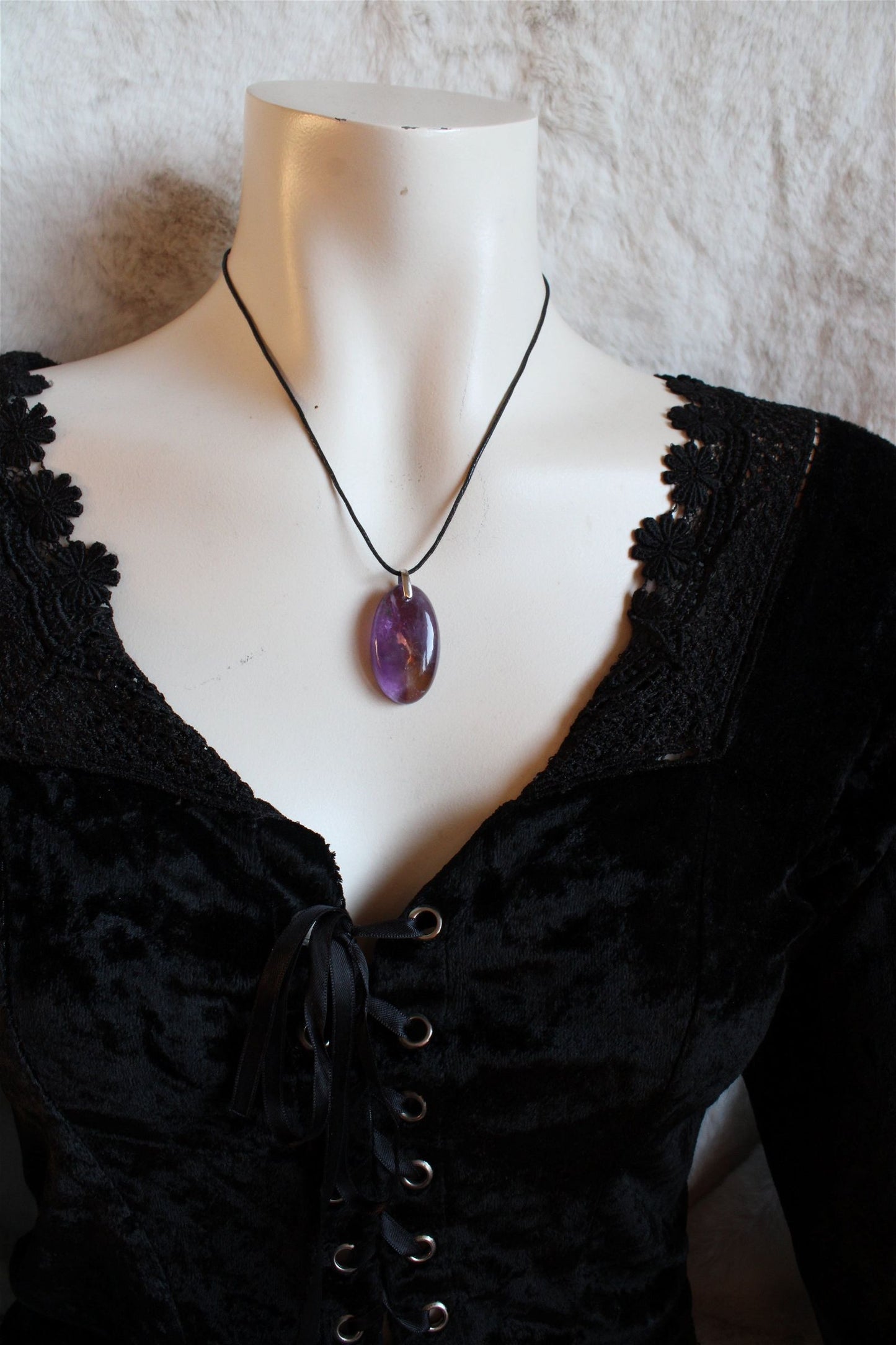 Collier avec amétrine - Aurore Lune 