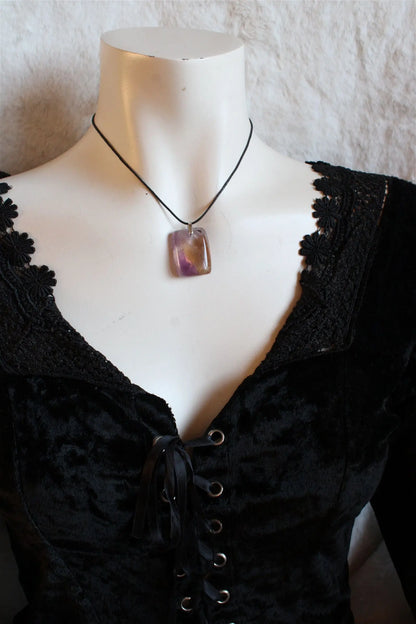Collier avec amétrine - Aurore Lune 