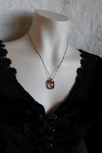 Collier avec amétrine - Aurore Lune 