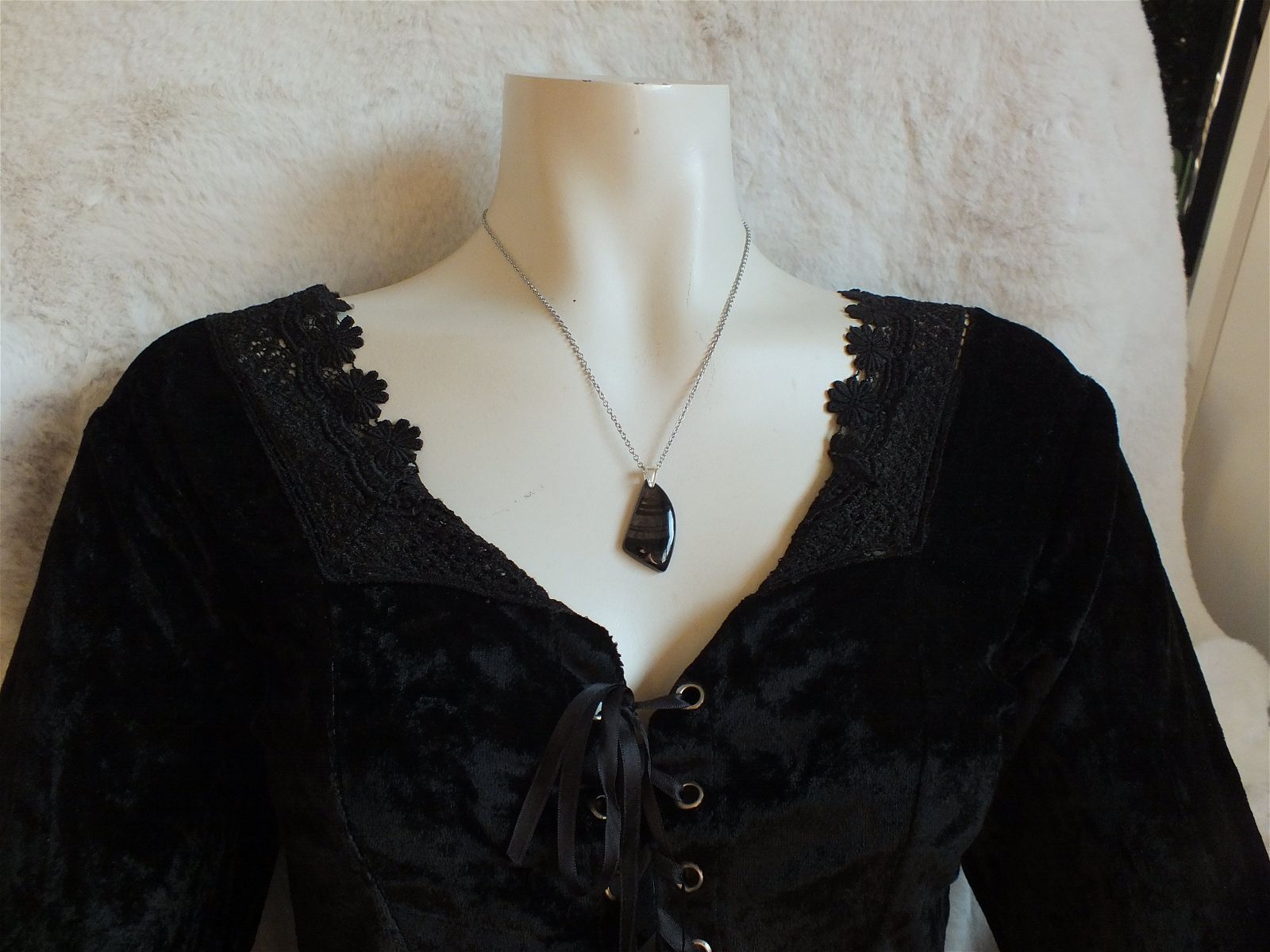 Collier avec hypersthène - Aurore Lune 