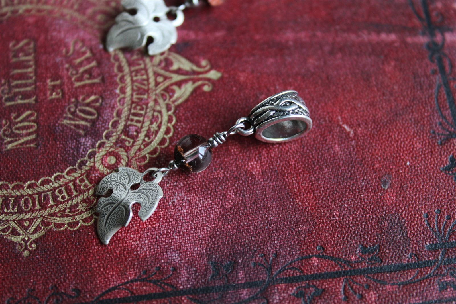 Collier avec jolie lodolite LES EPURES - Aurore Lune 