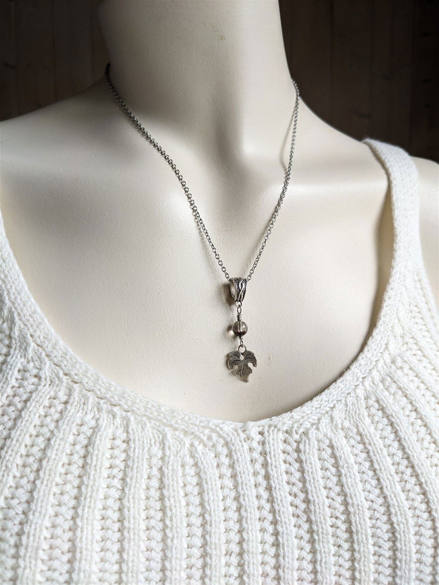 Collier avec jolie lodolite LES EPURES - Aurore Lune 