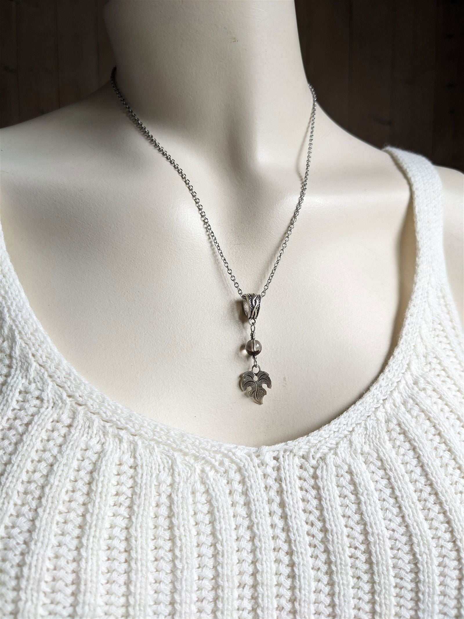 Collier avec jolie lodolite LES EPURES - Aurore Lune 
