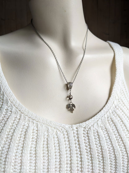 Collier avec jolie lodolite LES EPURES - Aurore Lune 