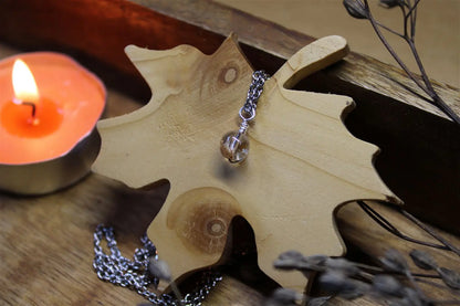 Collier avec jolie lodolite LES EPURES - Aurore Lune 