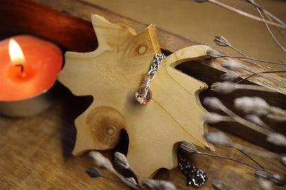Collier avec jolie lodolite LES EPURES - Aurore Lune 