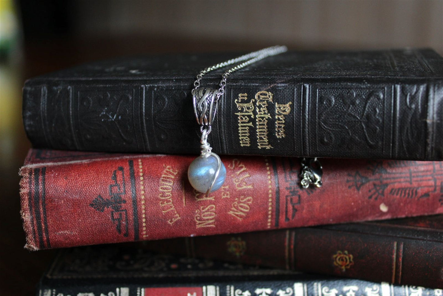 Collier avec labradorite - Aurore Lune 