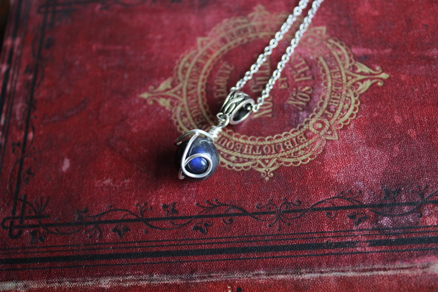 Collier avec labradorite - Aurore Lune 