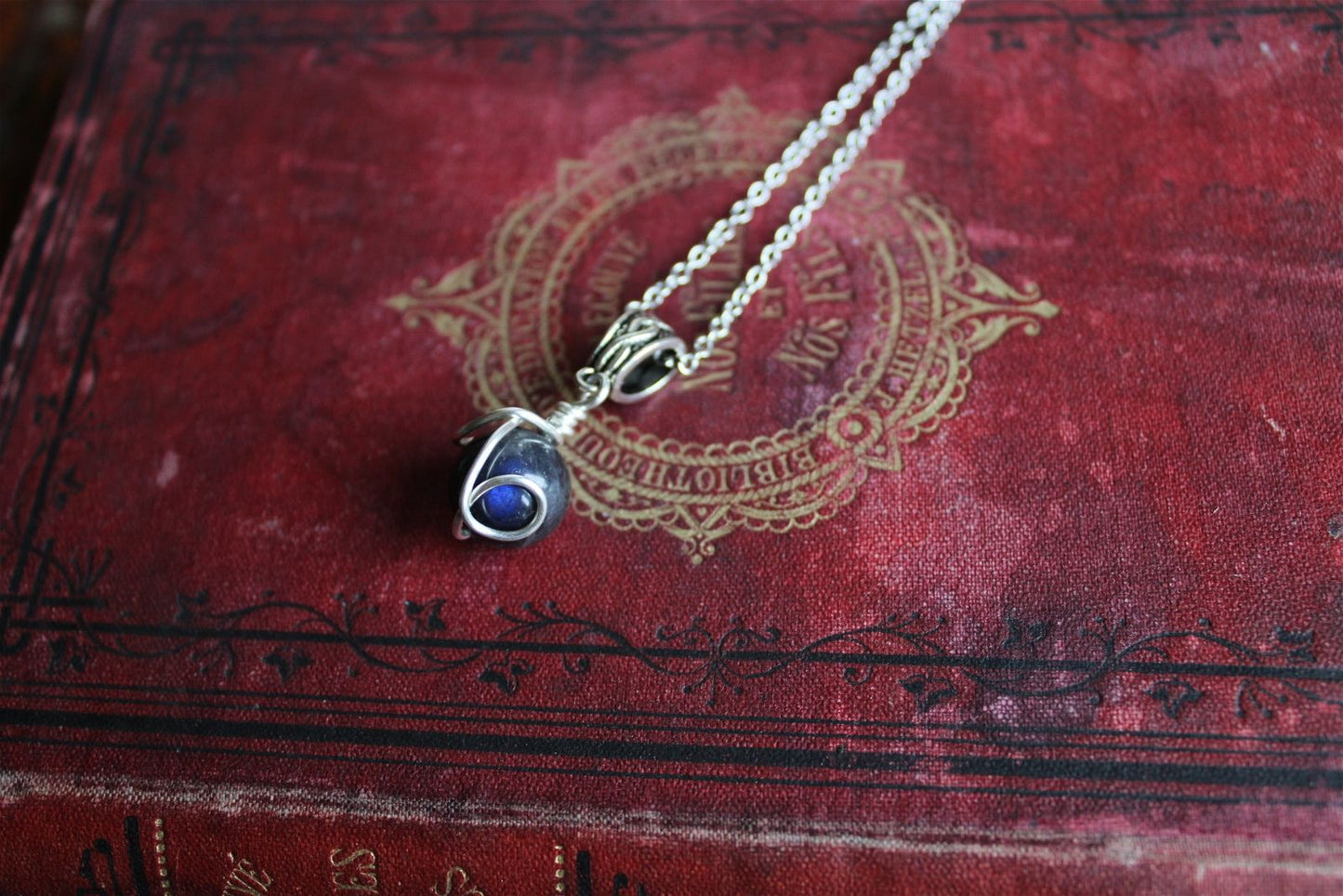 Collier avec labradorite - Aurore Lune 