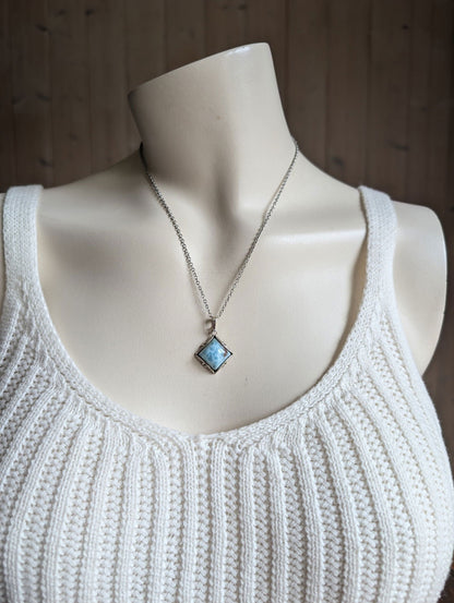 Collier avec larimar - Aurore Lune 