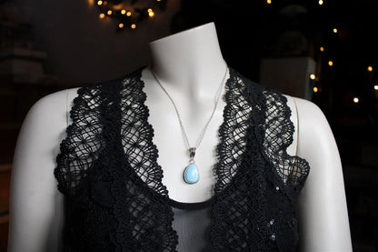 Collier avec larimar - Aurore Lune 
