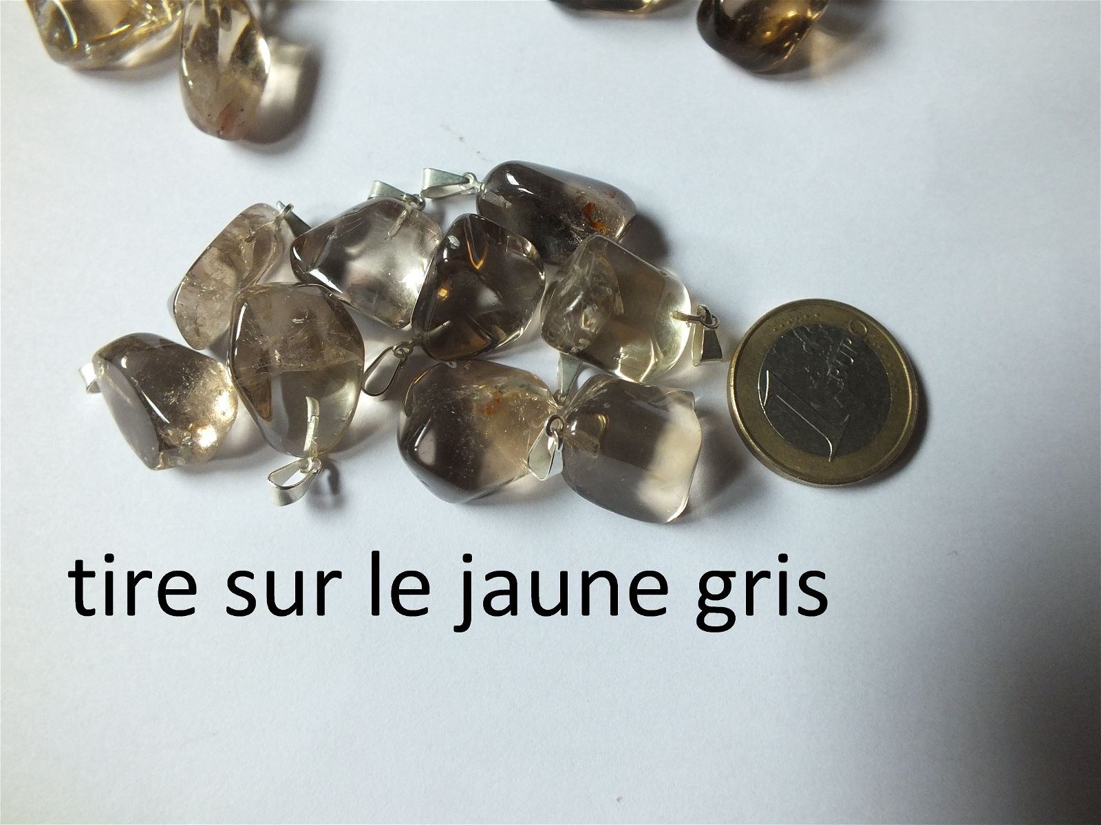 Collier avec vraie citrine - Aurore Lune 