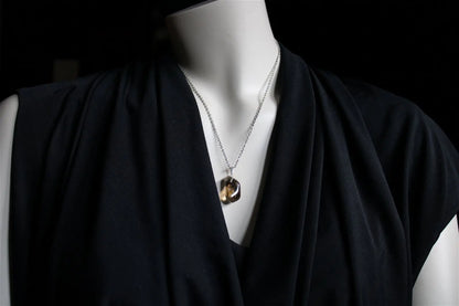 Collier avec vraie citrine - Aurore Lune 