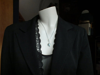 Collier dauphin avec larimar - Aurore Lune 