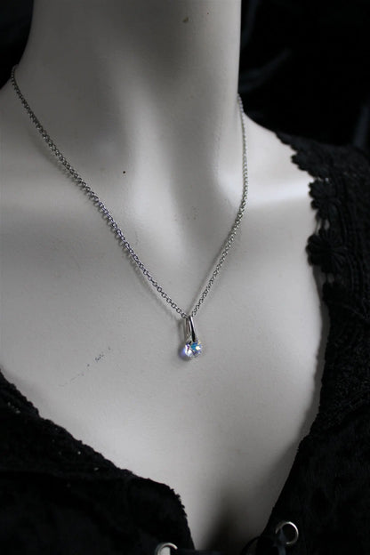 Collier décoré SWAROVSKI magnifique - Aurore Lune 