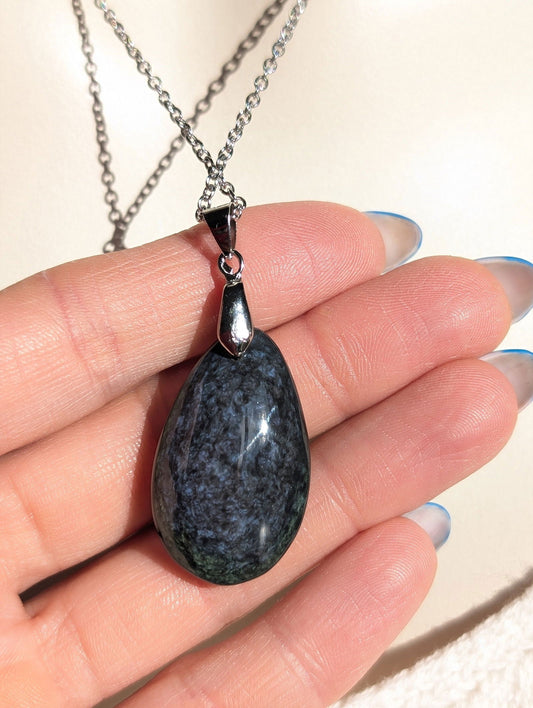 Collier en obsidienne mentogochol - Aurore Lune 