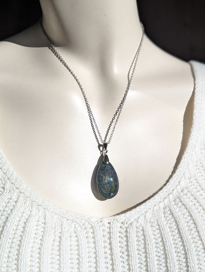Collier en obsidienne mentogochol - Aurore Lune 