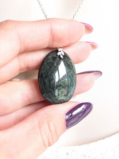 Collier en obsidienne mentogochol - Aurore Lune 