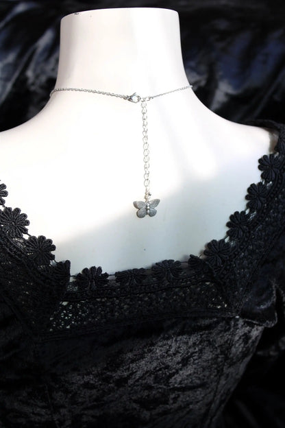 Collier  labradorite Art Nouveau  * Dos Sublimé * - Aurore Lune 