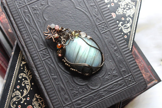 Collier labradorite "Light of Lórien" - Aurore Lune 