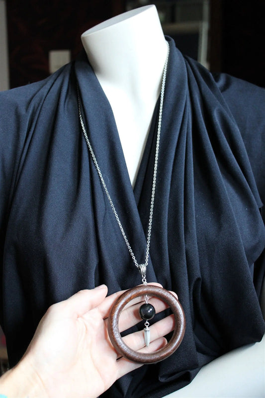 Collier sautoir oeil céleste dague - Aurore Lune 