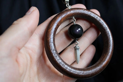 Collier sautoir oeil céleste dague - Aurore Lune 