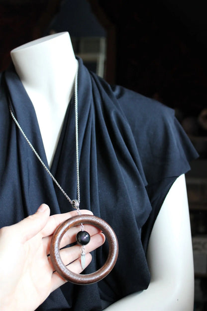 Collier sautoir oeil céleste dague - Aurore Lune 